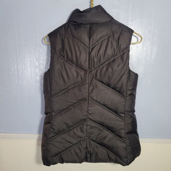 Eddie Bauer Extra Small Black Full Zip Lightweight Premium Goose Down Vest - Picture 2 of 12